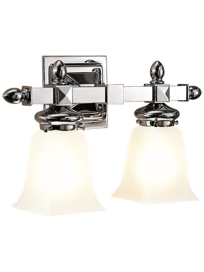 Cumberland 2-Light Wall Sconce in Polished Nickel.